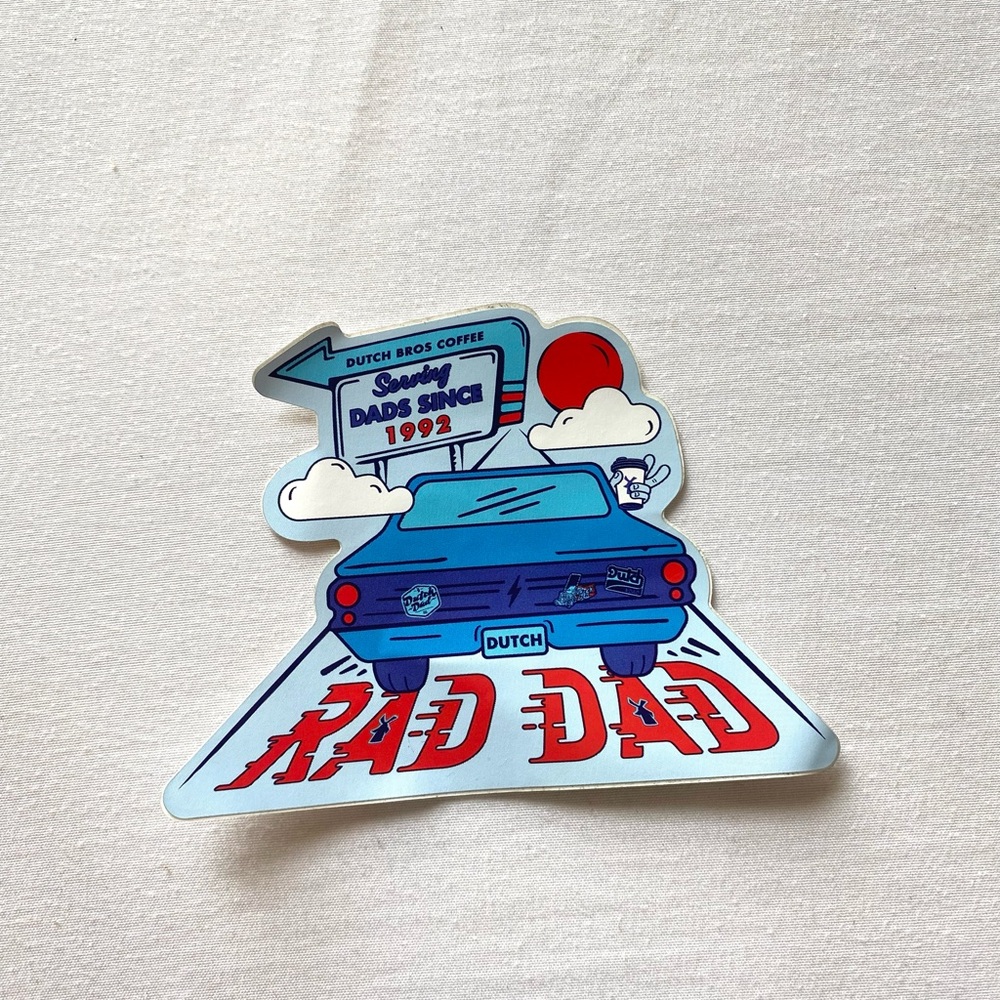 Dutch Bros Rad Dad Sticker